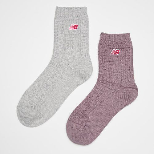 Waffle Knit Ankle Socks (2 Pack), , Accessoires, en , taille: 43-46 - New Balance - Modalova