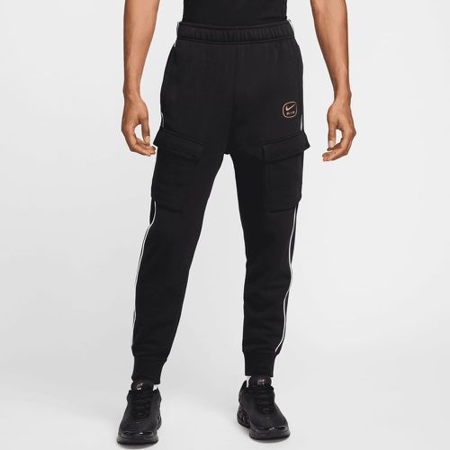 M NSW SW AIR CARGO PANT FLC BB black/metallic gold, , Pantalons de survêtements, en , taille: S - Nike - Modalova