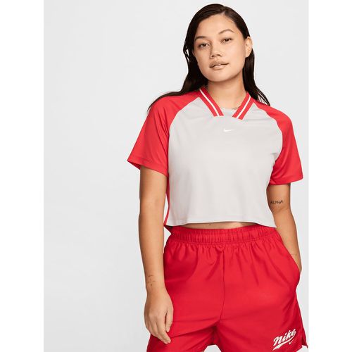 W NSW TOP SS CRP FTB TRND lt iron ore/fire red, , Apparel, en , taille: XS - Nike - Modalova