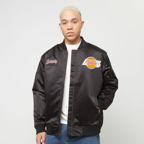 NBA LOS ANGELES LAKERS NBA TEAM LEADER SATIN BOMBER black, , Apparel, en , taille: M - Mitchell & Ness - Modalova