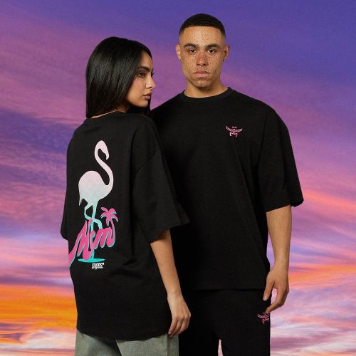 Flamingo T-Shirt Unisex T-Shirts & Polos Taille XS Vêtements - MCM x SNIPES - Modalova
