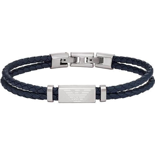 Bracelet EGS2995040 Cuir, Acier inoxydable - Emporio Armani - Modalova