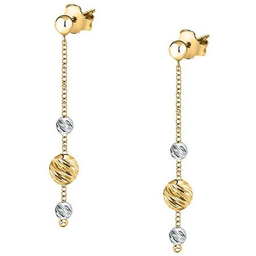 Boucles d'oreilles 88804538 585 Or jaune, 585 Or blanc - Christ - Modalova