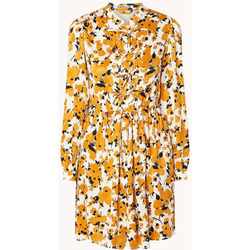 Robe chemise courte à imprimé floral et poches latérales - Vanilia - Modalova