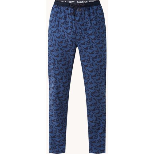 Pantalon de pyjama Lake X avec cordon de serrage et imprimé - America Today - Modalova