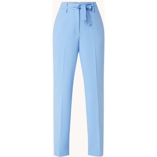 Pantalon large taille haute avec poches latérales et ceinture à nouer - Beaumont - Modalova