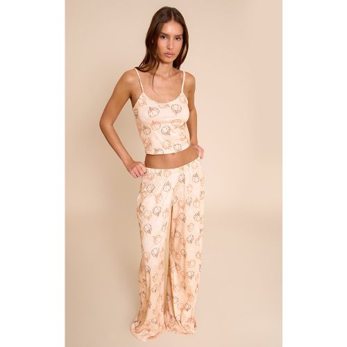 Ensemble de pyjama large imprimé citrouilles à débardeur | Taille Large - PrettyLittleThing - Modalova