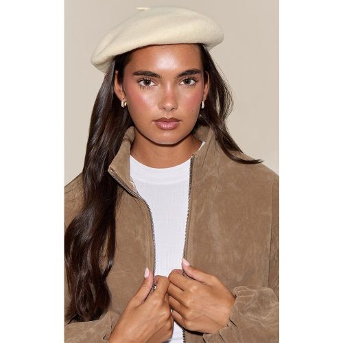 Beret en maille tricot douce - PrettyLittleThing - Modalova