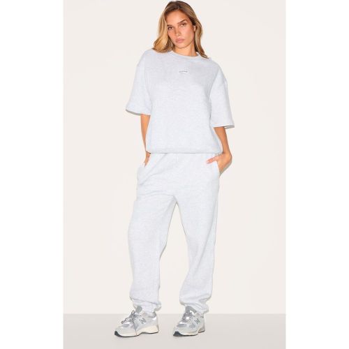 Jogging en sweat à taille haute et bas resserré - PrettyLittleThing - Modalova