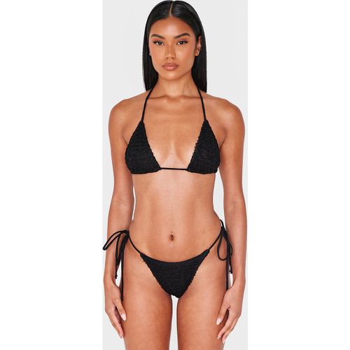 Haut de maillot de bain triangle texturé - PrettyLittleThing - Modalova