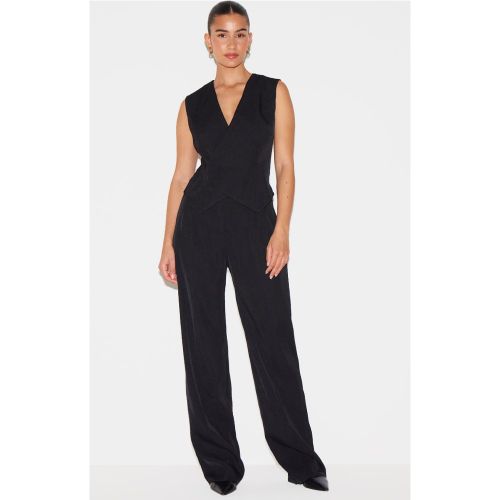 Combinaison droite style veston tissée à détail asymétrique - PrettyLittleThing - Modalova