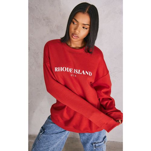 Hoodie imprimé Rhode Island - PrettyLittleThing - Modalova