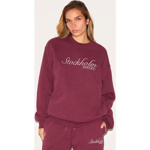 Sweat deluxe brodé "Stockholm" - PrettyLittleThing - Modalova