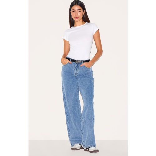 Jean droit à taille mi-haute - PrettyLittleThing - Modalova