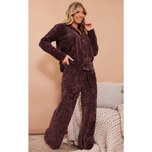 Pantalon de pyjama large en velours - PrettyLittleThing - Modalova