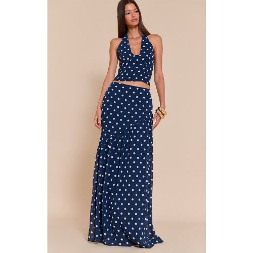 Jupe longue asymétrique à pois - PrettyLittleThing - Modalova