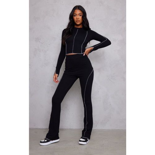 Tall Pantalon flare à coutures contrastantes - PrettyLittleThing - Modalova