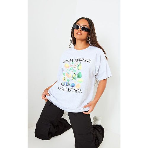T-shirt à imprimé Palm Springs Fruit - PrettyLittleThing - Modalova