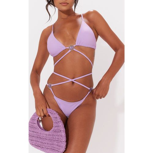 Bas de maillot de bain à empiècement papillon - PrettyLittleThing - Modalova