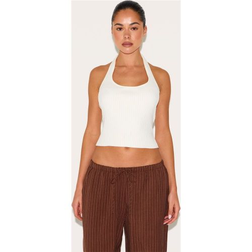 Top en maille tricot côtelée à dos nu - PrettyLittleThing - Modalova