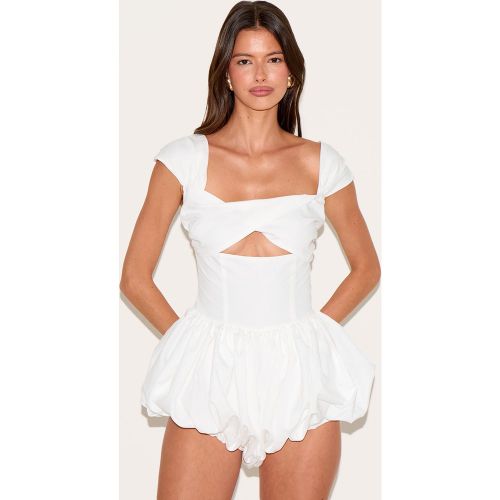 Combishort bouffant tissé à mancherons - PrettyLittleThing - Modalova