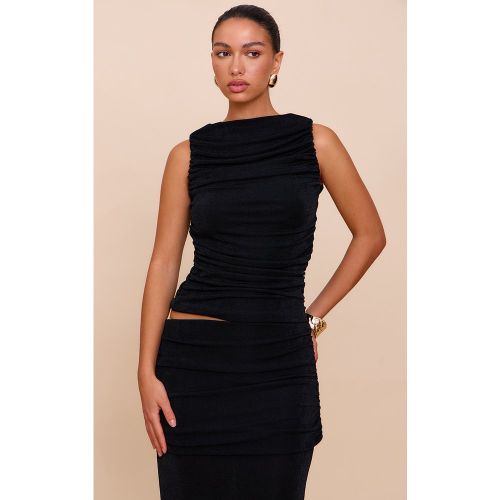 Top long moulant en acétate froncé - PrettyLittleThing - Modalova