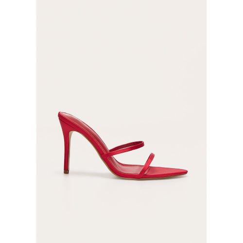 Sandales pointues en PU à talon aiguille haut et bride à l'arrière - PrettyLittleThing - Modalova