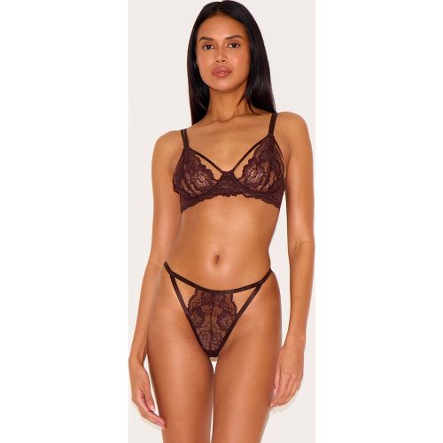 Ensemble de lingerie en dentelle à découpes et brides - PrettyLittleThing - Modalova
