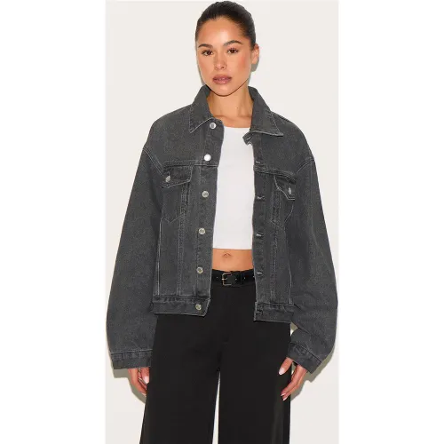 Veste oversize classique en jean - PrettyLittleThing - Modalova