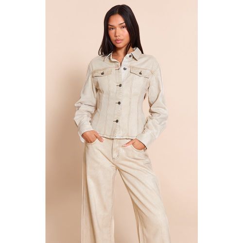 Veste en jean à manches longues et taille cintrée - PrettyLittleThing - Modalova