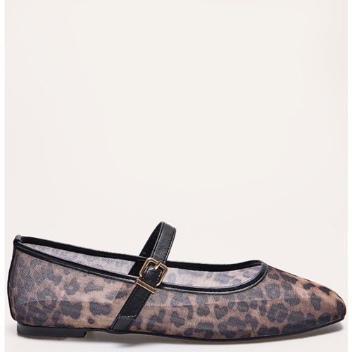 Ballerines rondes en mesh imprimé à boucle - PrettyLittleThing - Modalova