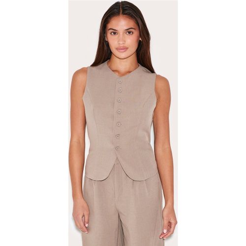 Gilet sans manches de tailleur tissé - PrettyLittleThing - Modalova