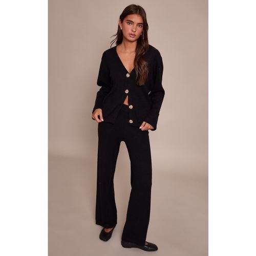 Pantalon large maille tricot | Taille Large - PrettyLittleThing - Modalova