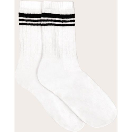 Chaussettes de sport blanches à rayures - PrettyLittleThing - Modalova