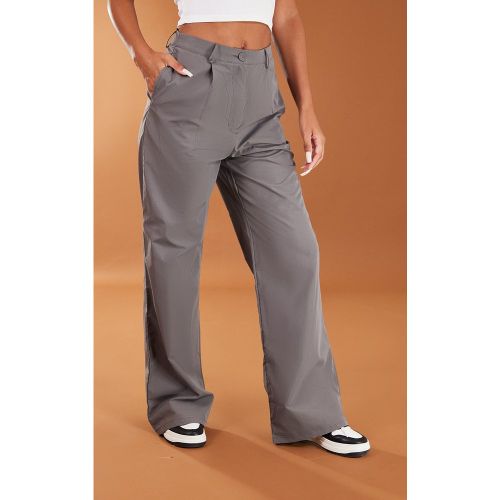 Pantalon droit en peau de pêche - PrettyLittleThing - Modalova