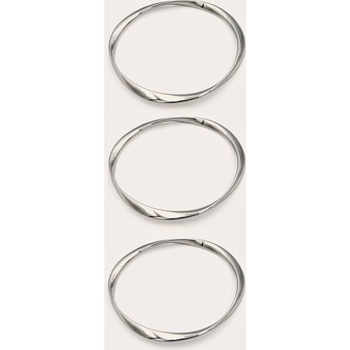 Lot de 3 bracelets joncs fins effet fondu - PrettyLittleThing - Modalova