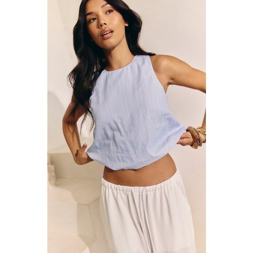 Top à rayures et ourlet bouffant - PrettyLittleThing - Modalova