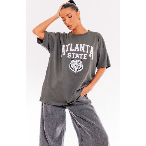 T-shirt oversize à slogan Atlanta State - PrettyLittleThing - Modalova