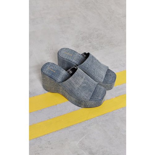 Sandales chunky rondes en jean - PrettyLittleThing - Modalova