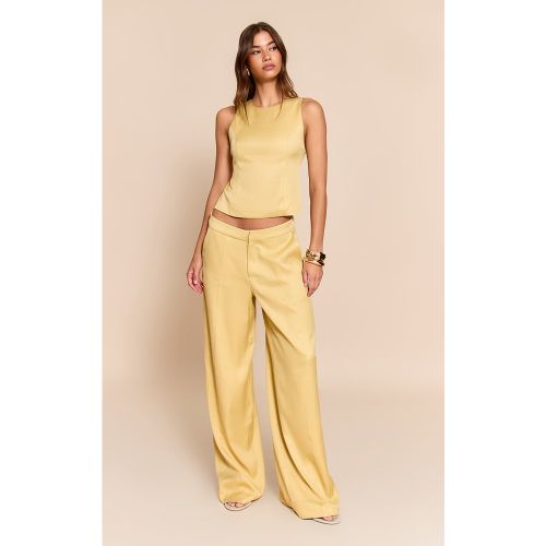 Pantalon large tissé à pinces | Taille 38 - PrettyLittleThing - Modalova