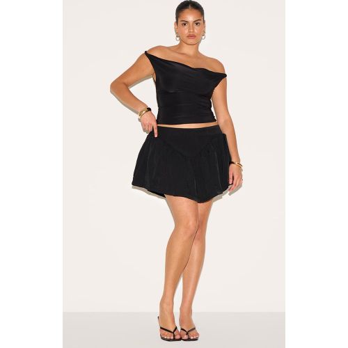 Plus Mini-jupe trapèze structurée à taille tombante - PrettyLittleThing - Modalova