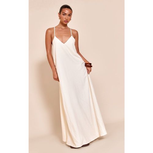 Robe longue texturée à décolleté - PrettyLittleThing - Modalova
