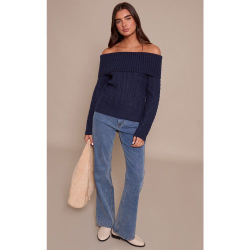 Jean bootcut bleu moyen à taille haute | Taille 38 - PrettyLittleThing - Modalova