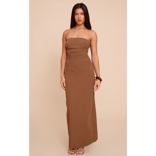 Robe bustier longue droite froncée - PrettyLittleThing - Modalova