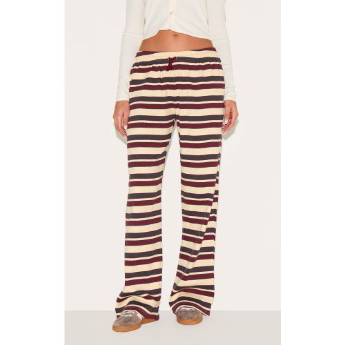 Pantalon large côtelé à rayures et cordons ajustables - PrettyLittleThing - Modalova