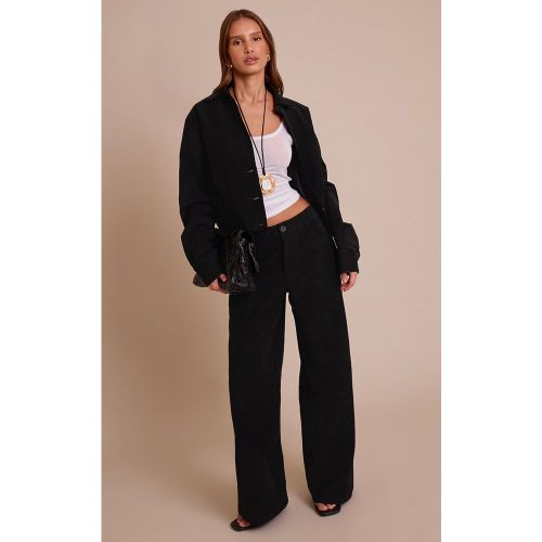 Pantalon large en PU délavé | Taille 38 - PrettyLittleThing - Modalova