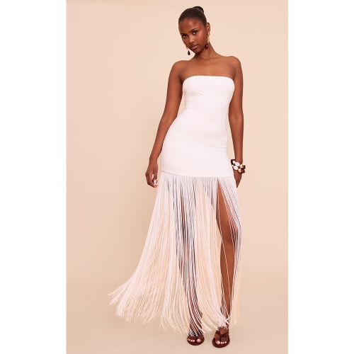 Robe bustier longue douce à franges - PrettyLittleThing - Modalova