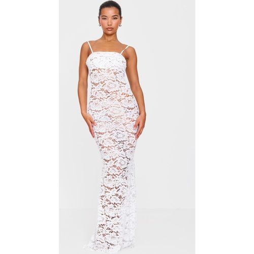 Robe longue en dentelle transparente - PrettyLittleThing - Modalova