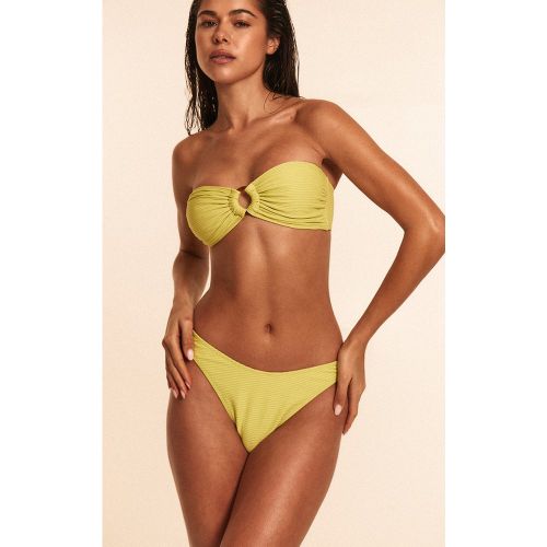 Haut de maillot de bain bandeau côtelé à anneau - PrettyLittleThing - Modalova