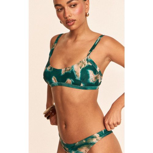 Haut de maillot de bain imprimé tie dye à col rond - PrettyLittleThing - Modalova